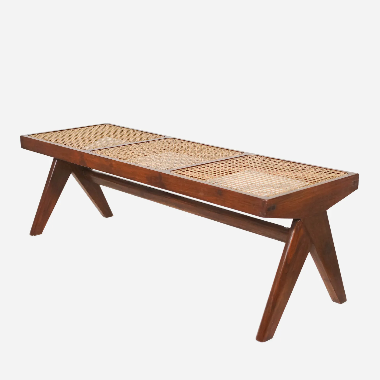 Caned Bench