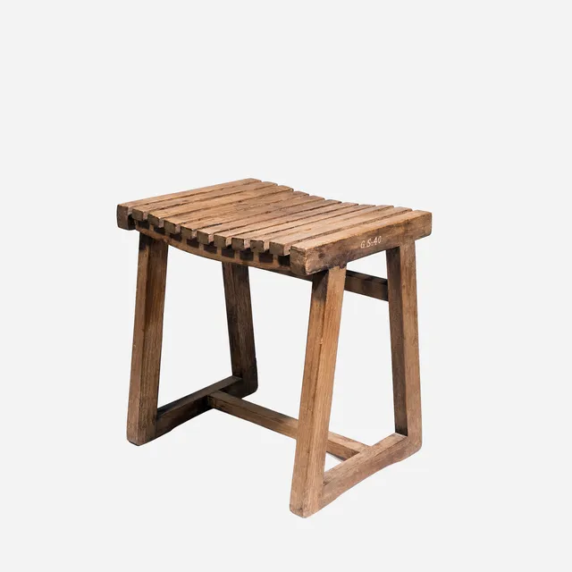 Pierre Jeanneret Box Stool c1960