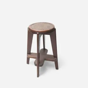 Caned High Stool