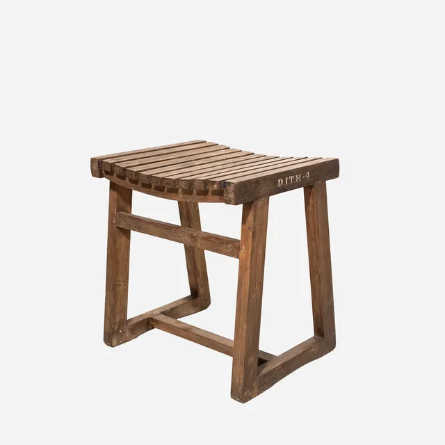 Pierre Jeanneret Box Stool c1960