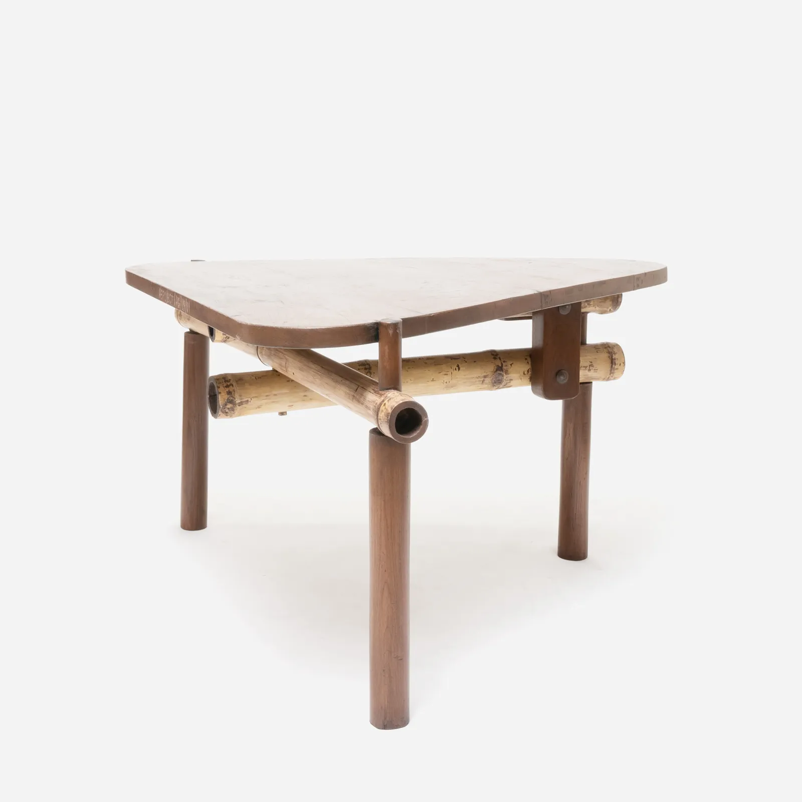 Triangle Bamboo Table