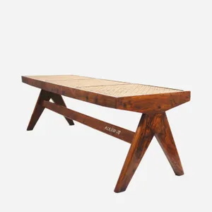 Caned Bench