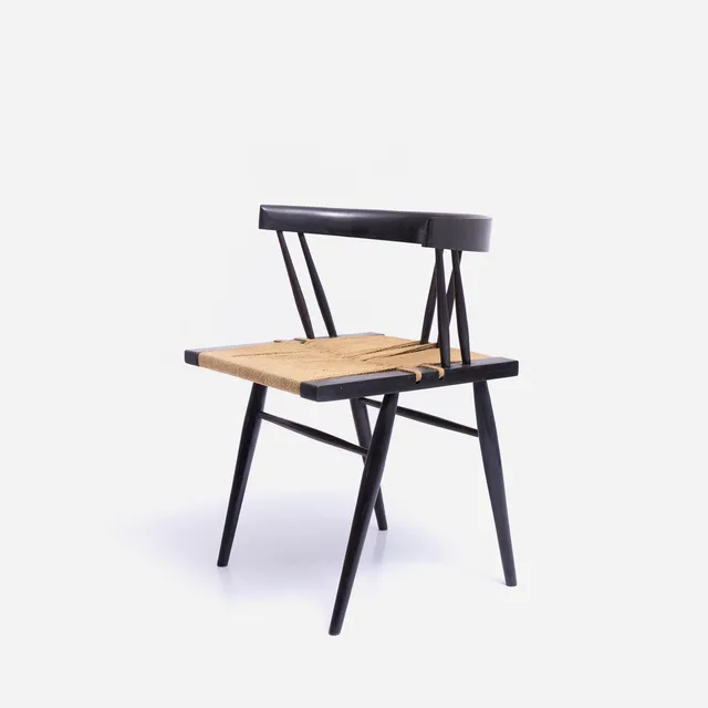 George Nakashima Grass Seated Chair / Sissoo c1960-1970s