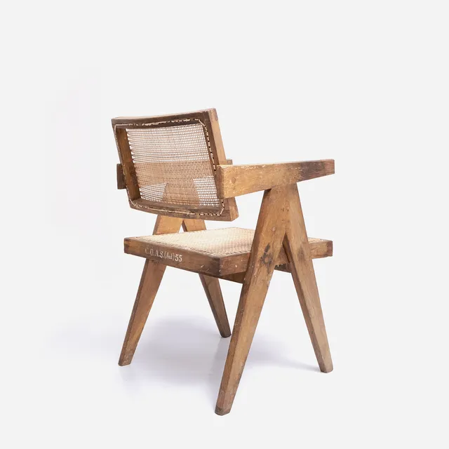 Pierre Jeanneret Cube Stool c1955-56
